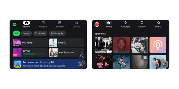 Spotify en YouTube Music zien er binnenkort compleet anders uit in Android Auto