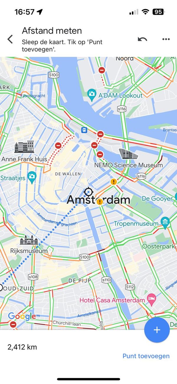 Google Maps meten