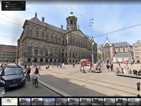 Google Maps Dam Amsterdam