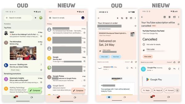 Gmail krijgt binnenkort een flinke facelift. Bovendien is er een nieuwe feature die ervoor zorgt dat je nooit meer mailverkeer hoeft terug te lezen.